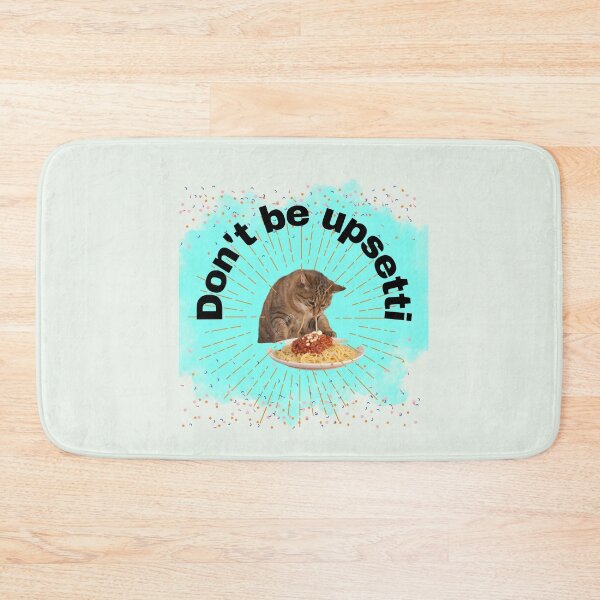 Item preview, Cat Eating Spaghetti - Don`t be Upsetti Cat Some Spaghetti - Funny Animal Meme designed and sold by zeddy-store.