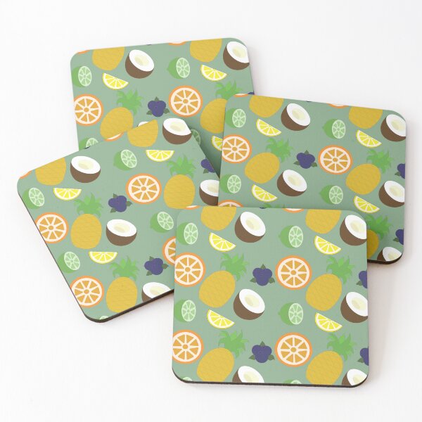 Item preview, Tropical Fruit Pattern designed and sold by strawberryPatxh.