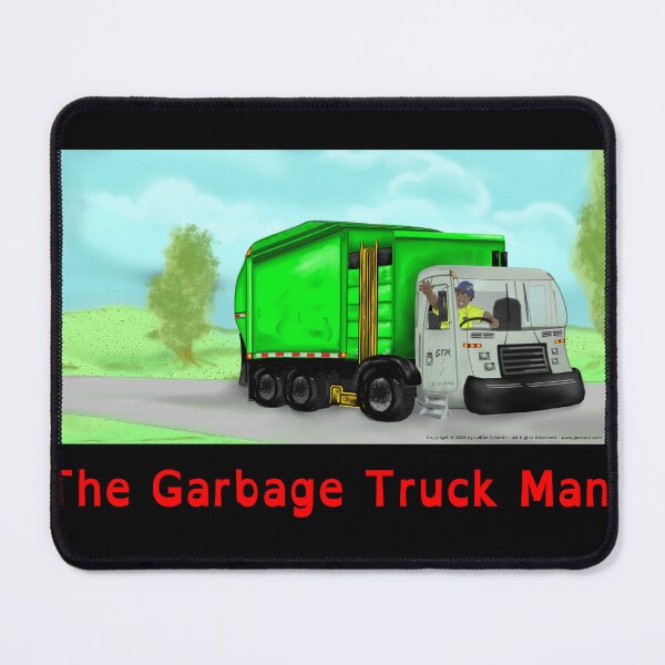 Item preview, The Garbage Truck Man! Poster-style Graphic designed and sold by Jazzalot.