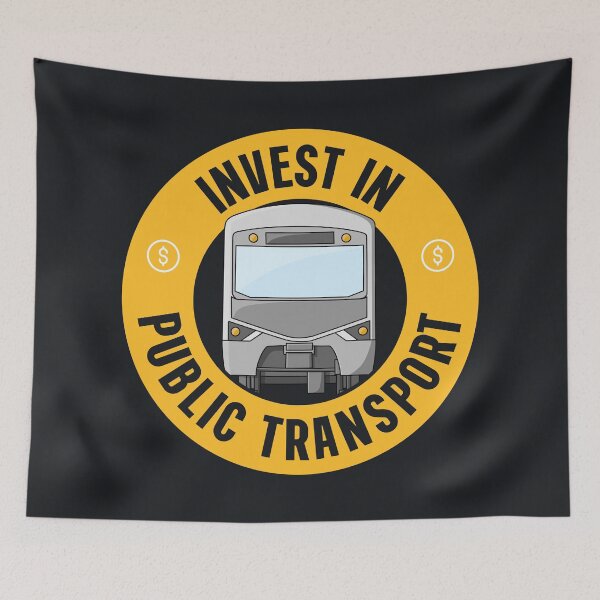 Item preview, Invest In Public Transport - Urban Planning designed and sold by Picket Club.