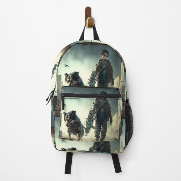 Item preview, zombie apocalypse Chasing Hound dog and Kid with a Scar designed and sold by JOY STORE 45.
