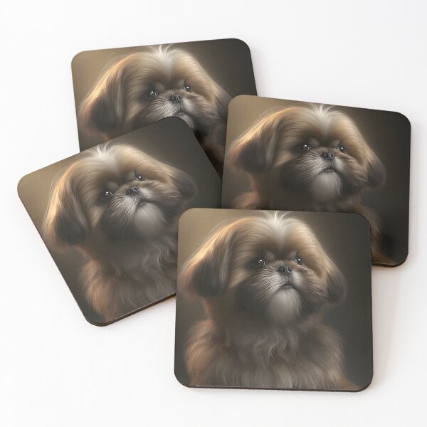 Item preview, Shimmering Gold: Capturing the Splendor of a Shih Tzu's Fur designed and sold by Digital-Dreamer.