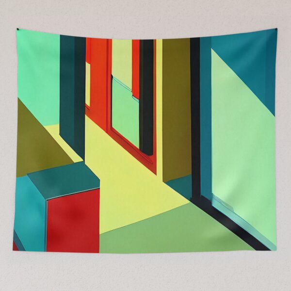 Item preview, Colorful School Door Hall - Colorful Flat Art designed and sold by nelloryn.