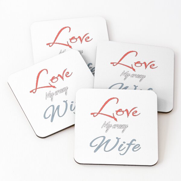 Item preview, I love my crazy wife designed and sold by Iden-store.