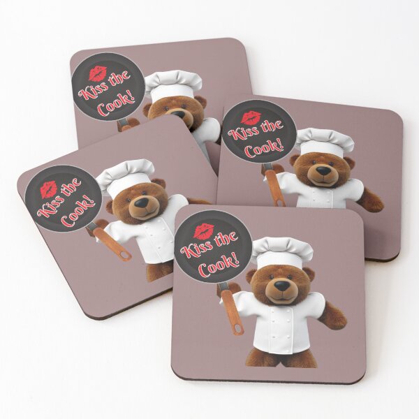 Item preview, Kiss the Cook Love Bear designed and sold by RhondaLily.