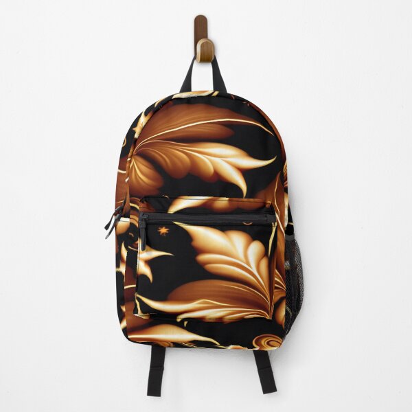 Item preview, Brown Renaissance Leaf Pattern on Black designed and sold by calibrit.