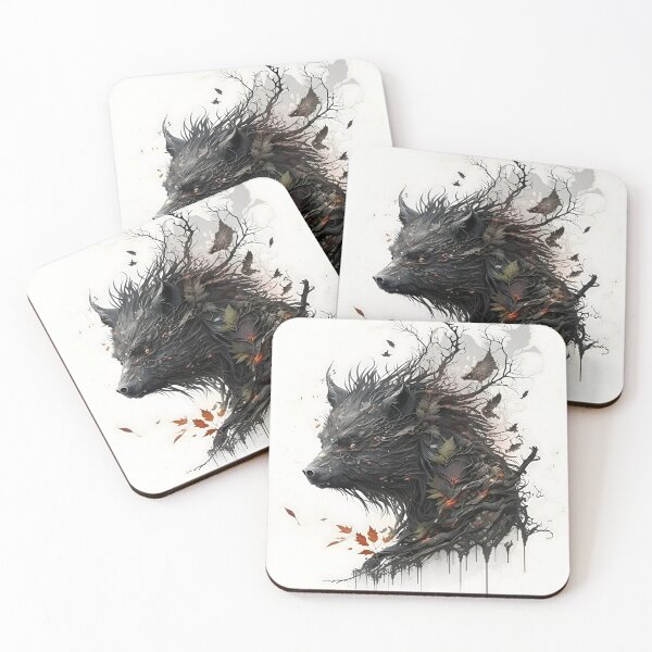Item preview, The Wild Guardian: The Majestic Black Boar of Nature's Spirit designed and sold by Digital-Dreamer.
