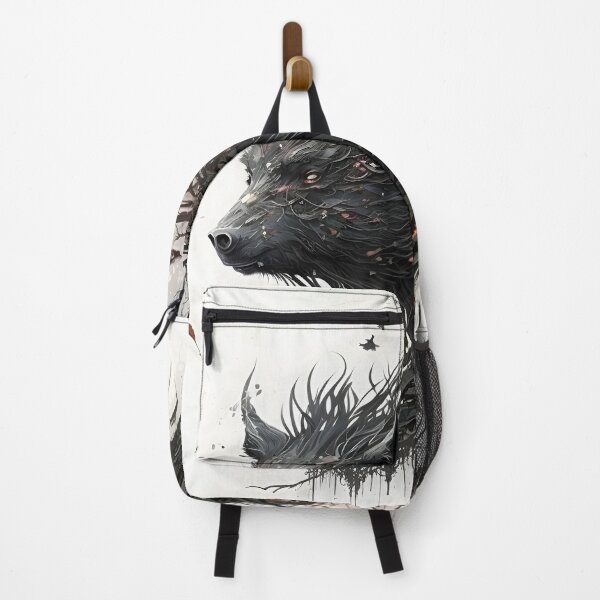 Item preview, The Wild Guardian: The Majestic Black Boar of Nature's Spirit designed and sold by Digital-Dreamer.