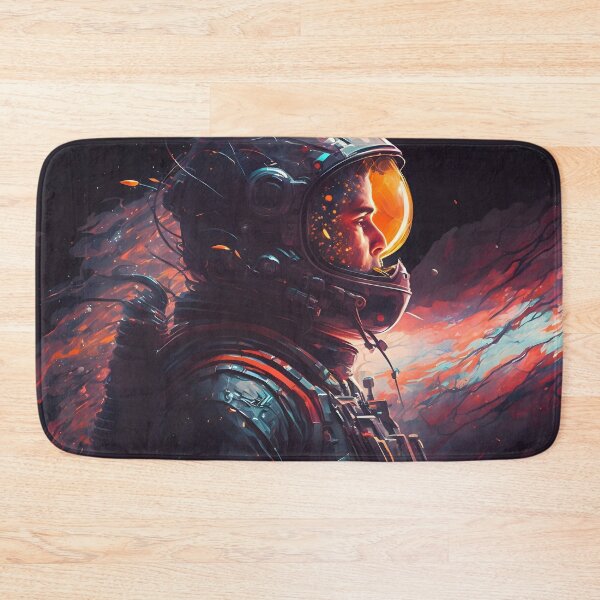 Item preview, Interstellar Knight: A Man in a Space Suit Armor Adrift in the Vastness of the Universe designed and sold by Digital-Dreamer.