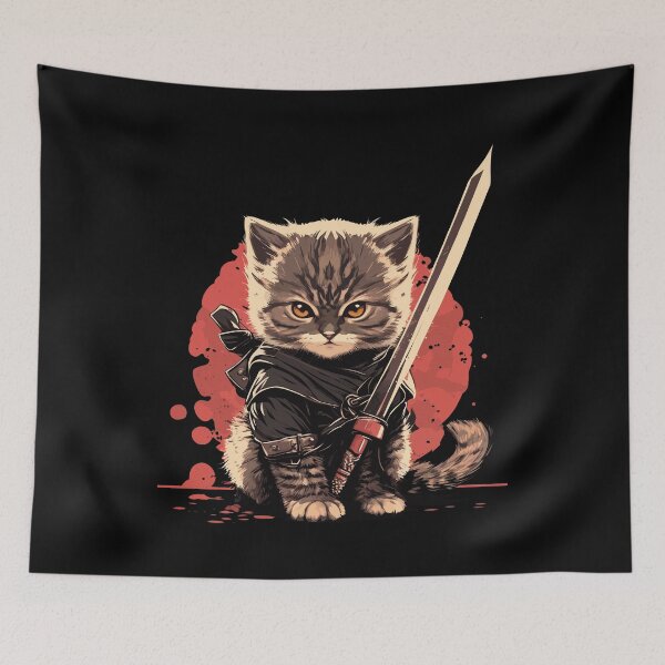 Item preview, Samurai Kitten designed and sold by ChasmicArt.
