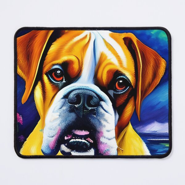 Item preview, Colorful Boxer dog designed and sold by ArtistryCynthie.