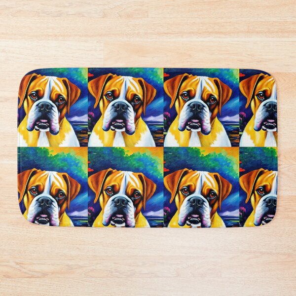 Item preview, Colorful Boxer dog designed and sold by ArtistryCynthie.