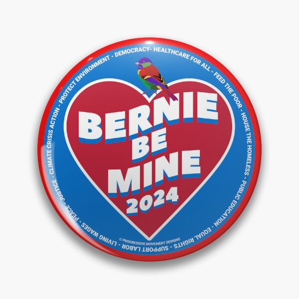 Item preview, PMD00372 Progressive Movement Designs Bernie Be Mine for any day or Valentines Valentine for progressives Bernie Sanders supporter  designed and sold by ProgressiveLeft.