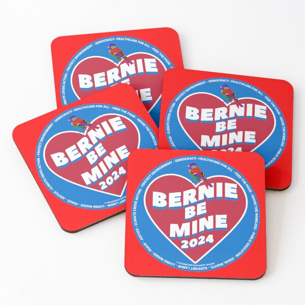 Item preview, PMD00372 Progressive Movement Designs Bernie Be Mine for any day or Valentines Valentine for progressives Bernie Sanders supporter  designed and sold by ProgressiveLeft.