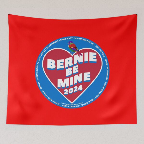 Item preview, PMD00372 Progressive Movement Designs Bernie Be Mine for any day or Valentines Valentine for progressives Bernie Sanders supporter  designed and sold by ProgressiveLeft.