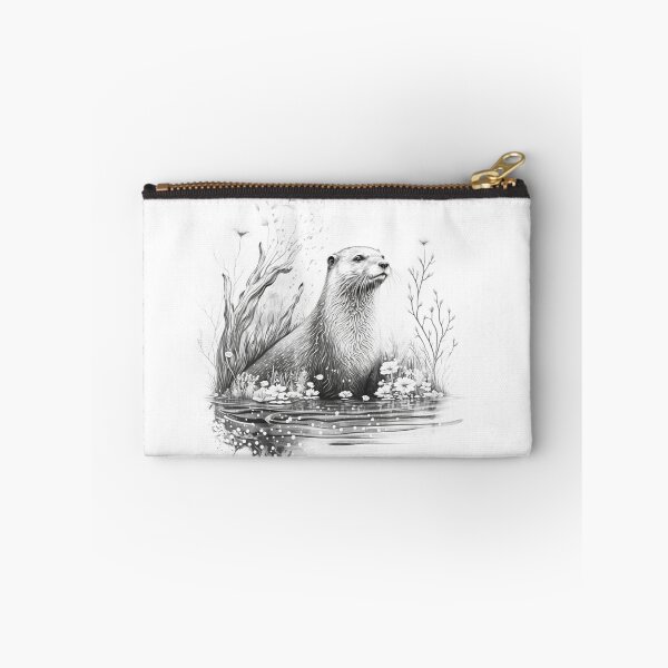 Item preview, cute otter in lake designed and sold by diixtarshop.