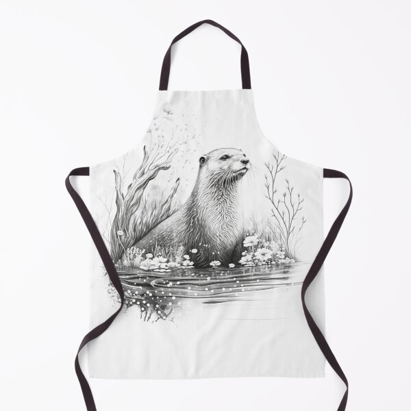 Item preview, cute otter in lake designed and sold by diixtarshop.