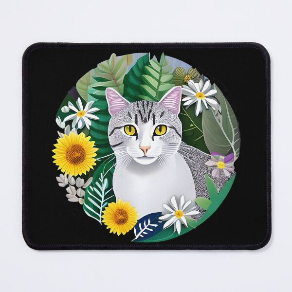 Item preview, Happy Silver Tabby designed and sold by AMGstuff.