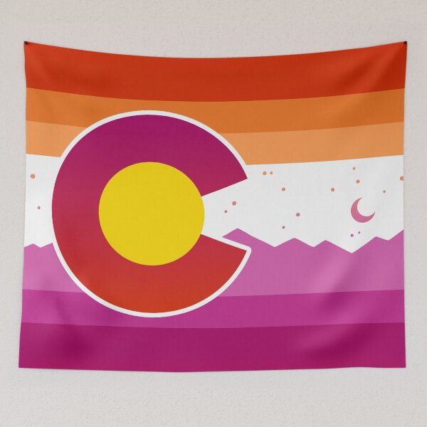 Item preview, Colorado Lesbian Gay Pride Flag Denver Parade PrideFest designed and sold by flannmoriath.