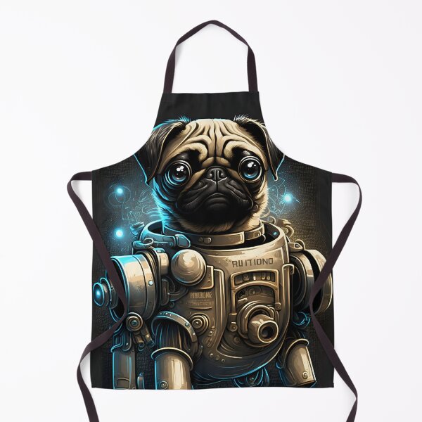 Item preview, Robot Pug: A Futuristic Mechanical Companion designed and sold by Digital-Dreamer.