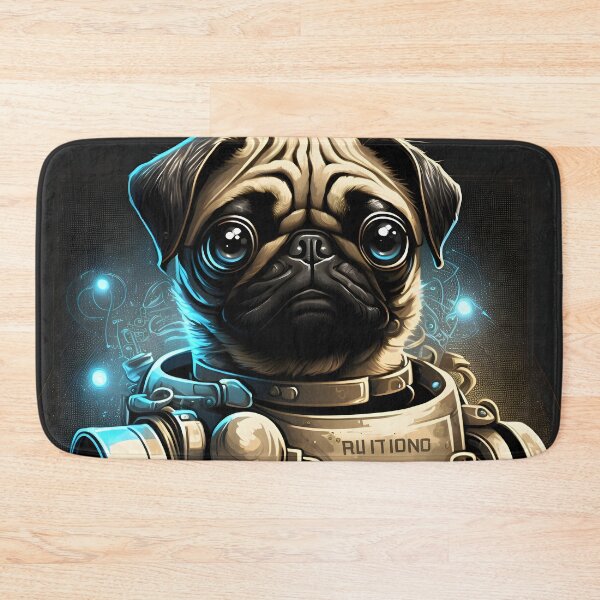 Item preview, Robot Pug: A Futuristic Mechanical Companion designed and sold by Digital-Dreamer.