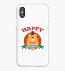 Happy Groundhog Day 2018 iPhone Case