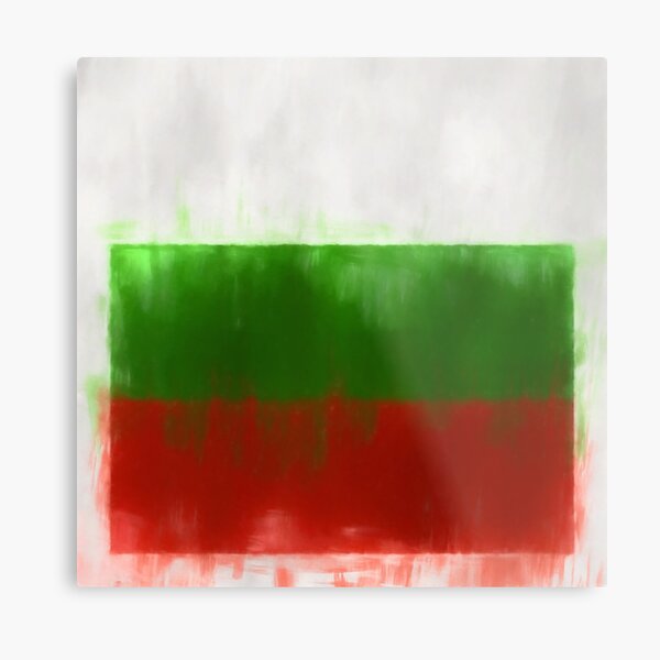 Bulgaria Flag Reworked No. 2, Series 1 Metal Print