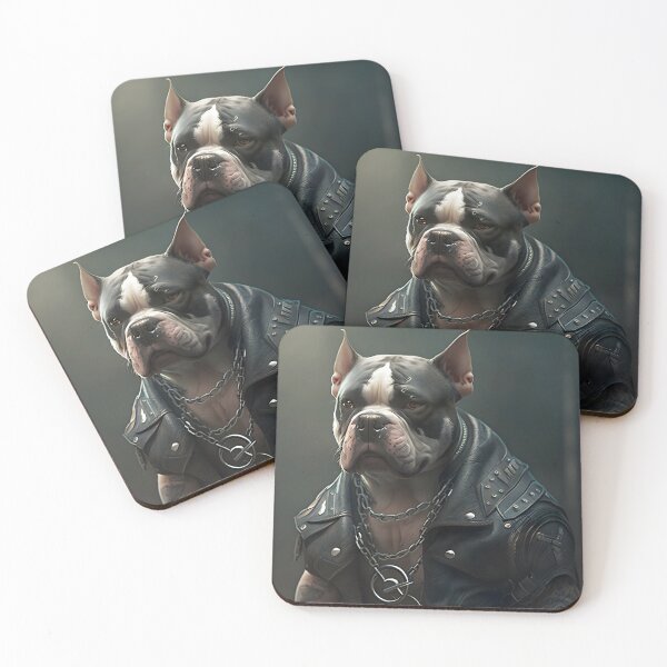 Item preview, Rebel on Wheels: An American Bully in a Motorcycle Jacket designed and sold by Digital-Dreamer.