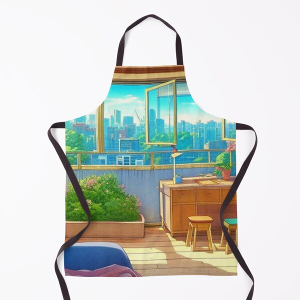 Item preview, beautiful view of the city through the bedroom window designed and sold by hedoniism-shop.