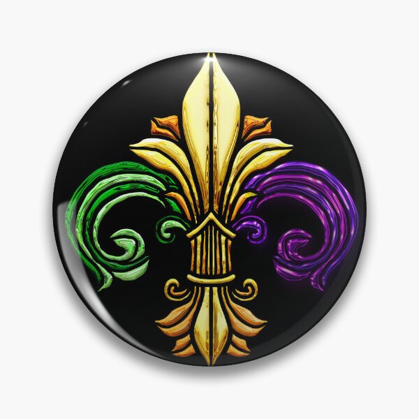 Item preview, Mardi Gras - Metal Fleur de Lis - St. Louis - Soulard - New Orleans designed and sold by Osprey Tees.
