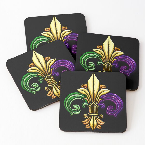 Item preview, Mardi Gras - Metal Fleur de Lis - St. Louis - Soulard - New Orleans designed and sold by Osprey Tees.