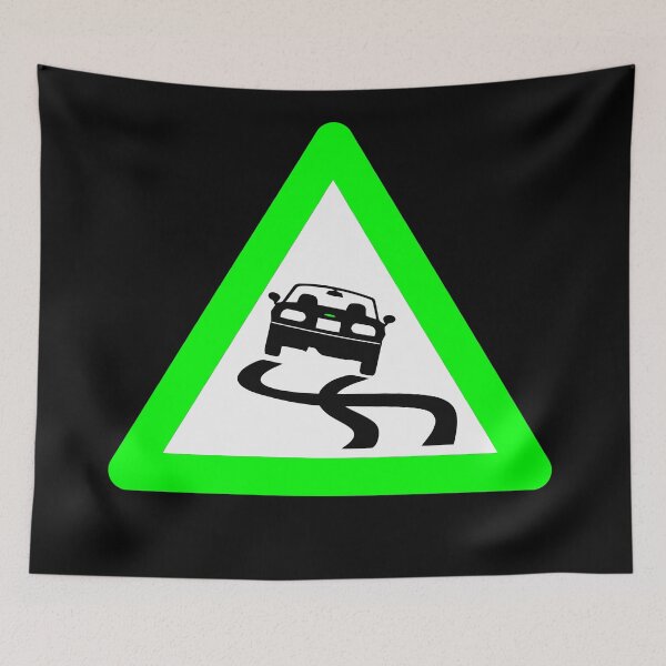 Item preview, MX-5 Drift Warning sign green designed and sold by kacangisorkali.