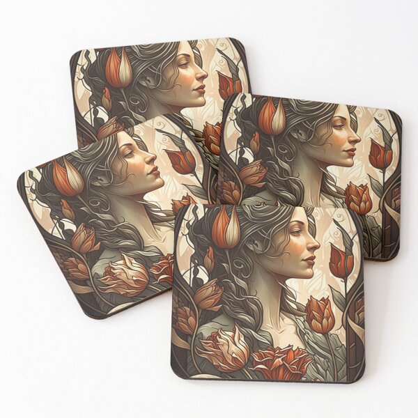 Item preview, Tulip Fever designed and sold by ArtNouveauChic.