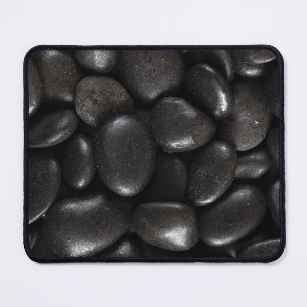 Item preview, Damp Alaskan Black River Pebbles designed and sold by visfineart.