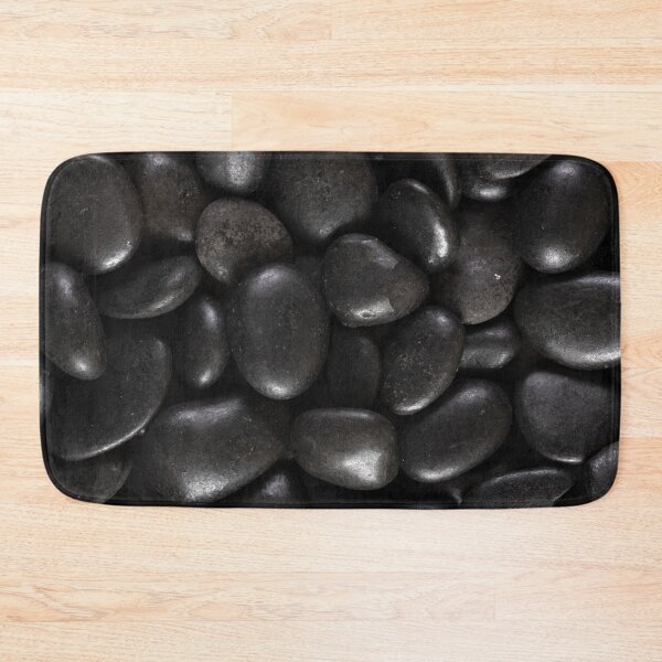 Item preview, Damp Alaskan Black River Pebbles designed and sold by visfineart.