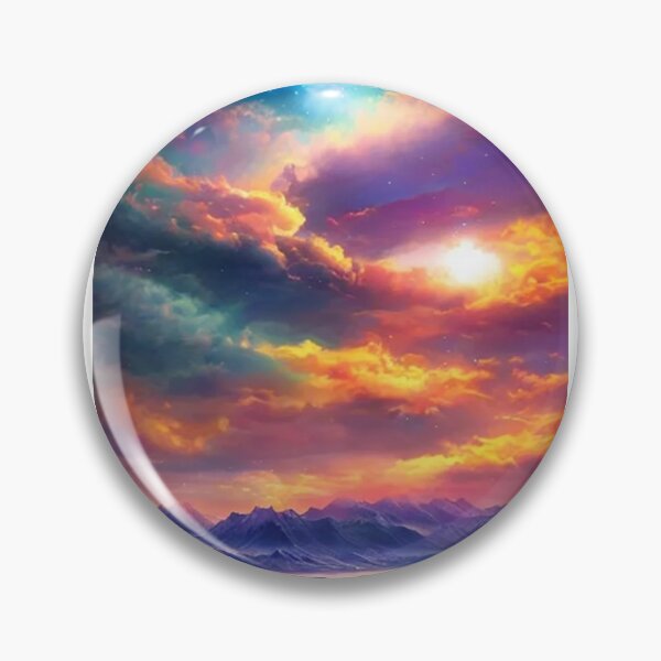 Item preview, Other World With Lush Green Mountains With Crazy Sky designed and sold by CMHerd.