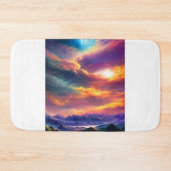 Item preview, Other World With Lush Green Mountains With Crazy Sky designed and sold by CMHerd.