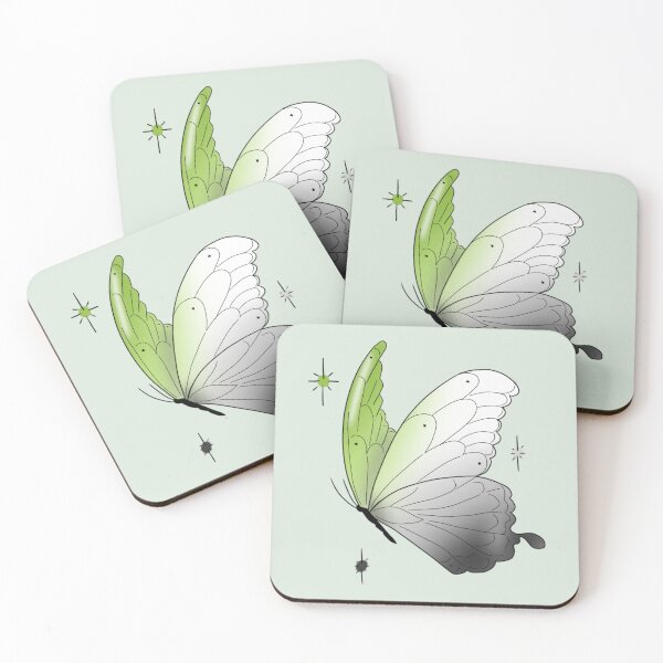 Item preview, Subtle aromantic butterfly designed and sold by atlasbackache.