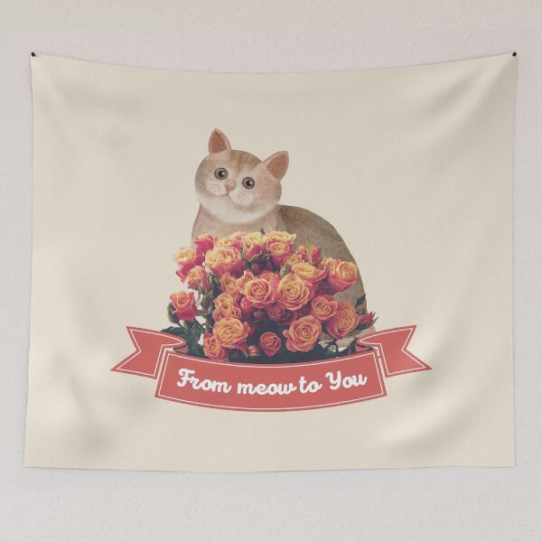 Item preview, From Meow to You Cute Cat designed and sold by LamaraK.