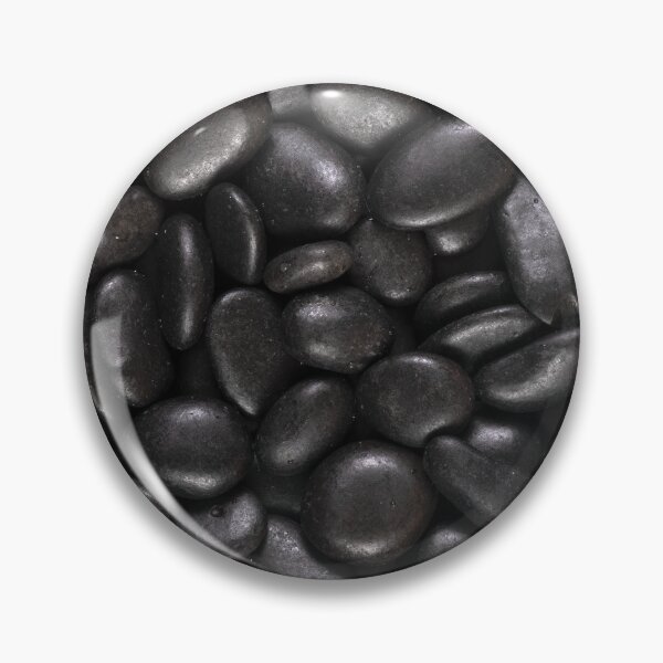 Item preview, Damp Alaskan Black River Pebbles designed and sold by visfineart.
