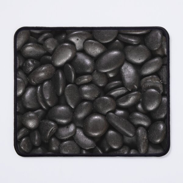 Item preview, Damp Alaskan Black River Pebbles designed and sold by visfineart.