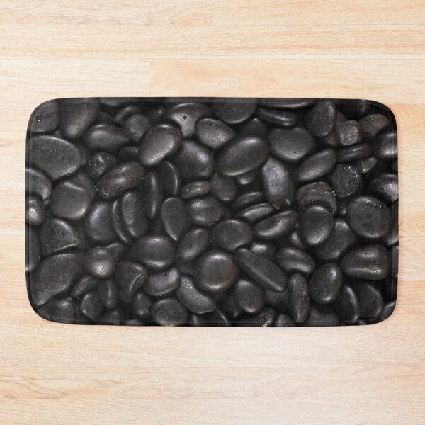 Item preview, Damp Alaskan Black River Pebbles designed and sold by visfineart.