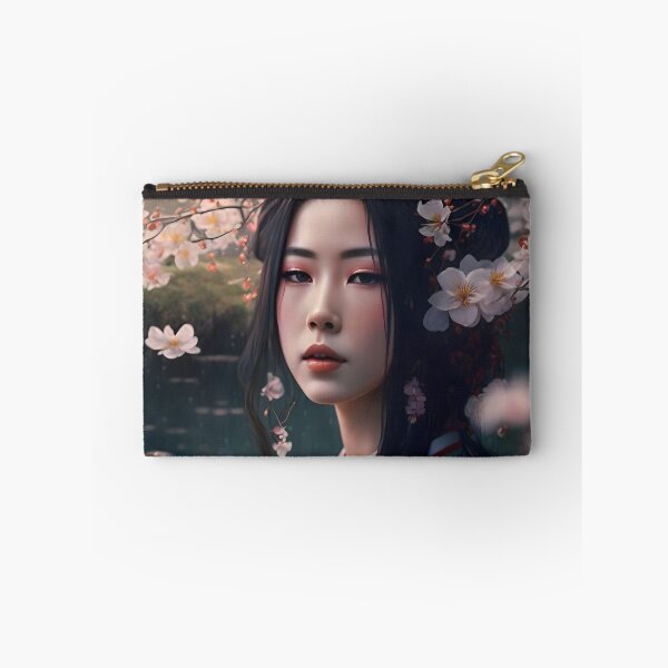 Item preview, Captivating Beauty: A Geisha in a Cherry Blossom Dream designed and sold by Digital-Dreamer.