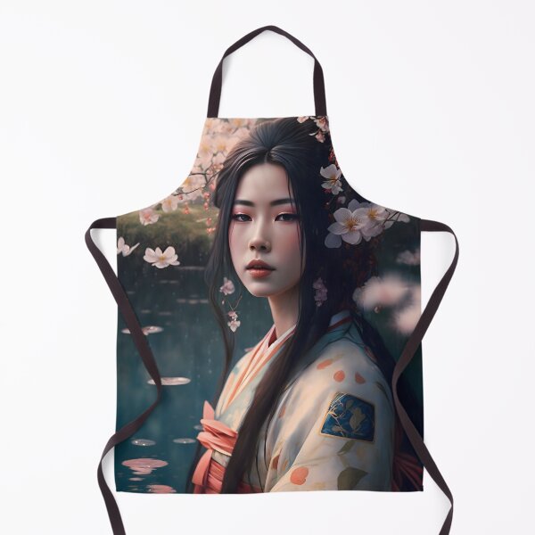 Item preview, Captivating Beauty: A Geisha in a Cherry Blossom Dream designed and sold by Digital-Dreamer.