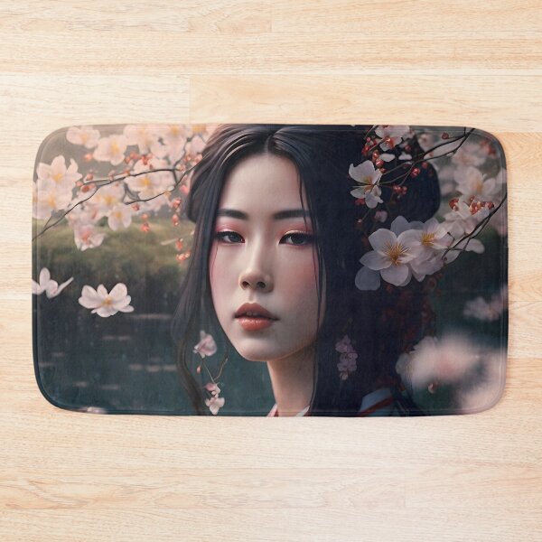 Item preview, Captivating Beauty: A Geisha in a Cherry Blossom Dream designed and sold by Digital-Dreamer.