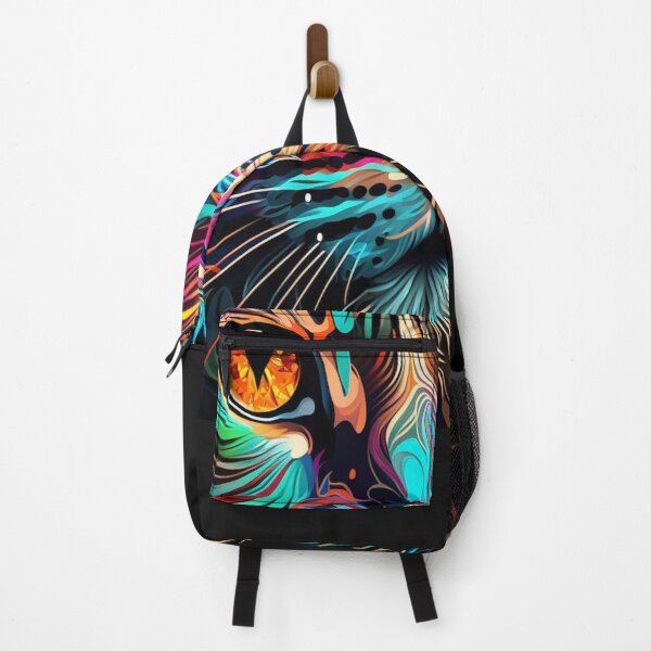 Item preview, Colorful abstract art design of a cat's face designed and sold by Victornewyork.