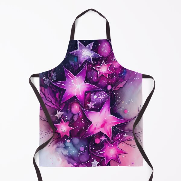 Item preview, Beautiful Alcohol Ink Design in Pinks and Purples with Star Shapes designed and sold by ClairesPatterns.