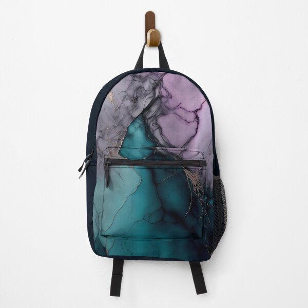 Item preview, Teal Storm "Mauve In Marble" - Abstract Contemporary Resin Art designed and sold by inkvestor.