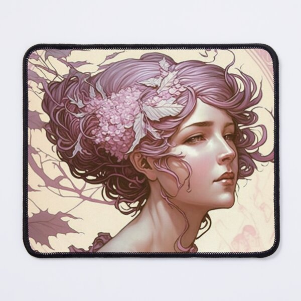 Item preview, Pretty in Pink - Art Nouveau designed and sold by ArtNouveauChic.