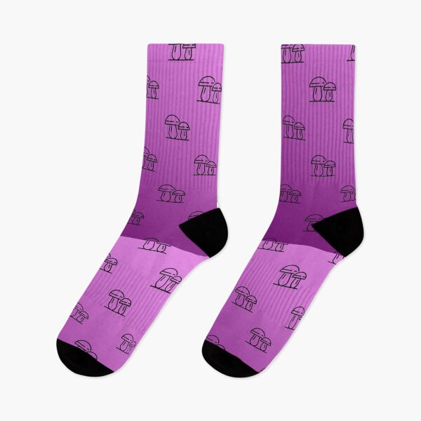 Item preview, Purple mushroom pattern designed and sold by ClockInClockOut.